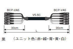 ５Ｃ２Ｖ同軸ケーブル５本組