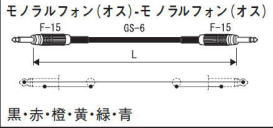 カナレモノラルフォン－モノラルフォンケーブル