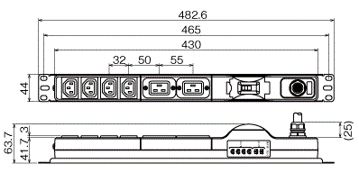 ＩＥＣ３２０　Ｃ－１３・Ｃ－１９付きタップ