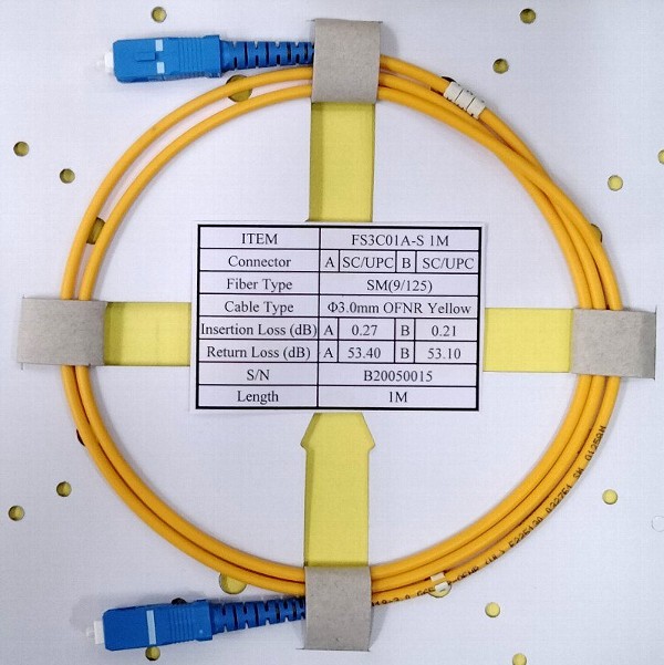 ＳＣ－ＳＣ光ファイバー１ｍ