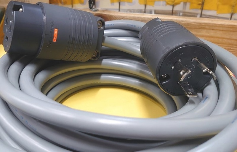 MEMA規格L6-30電源延長コードの製作例
