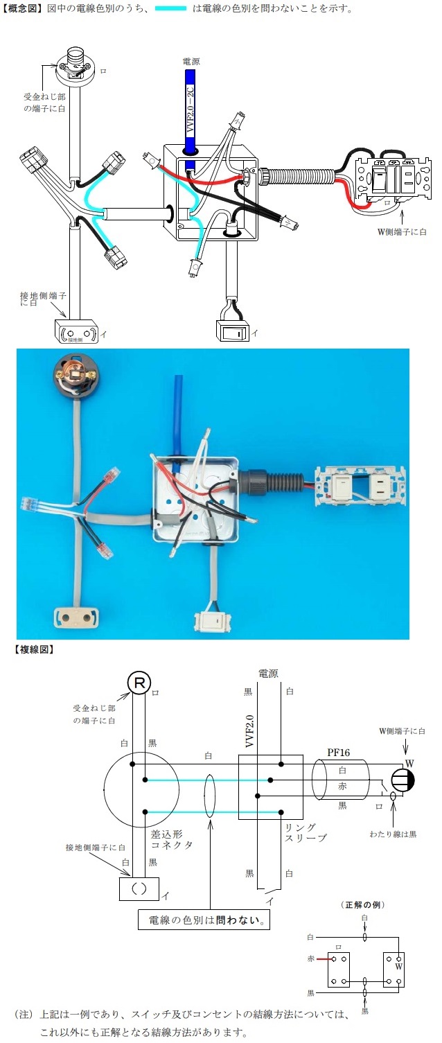 平成３０年度・令和元年度の第二種電気工事士技能試験実技問題No.１２